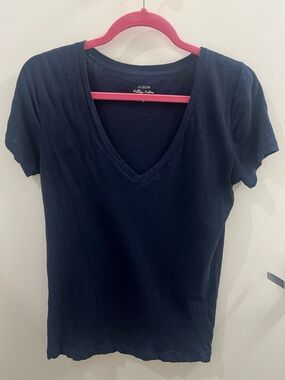 J. Crew Navy Vintage Cotton Tee - Small